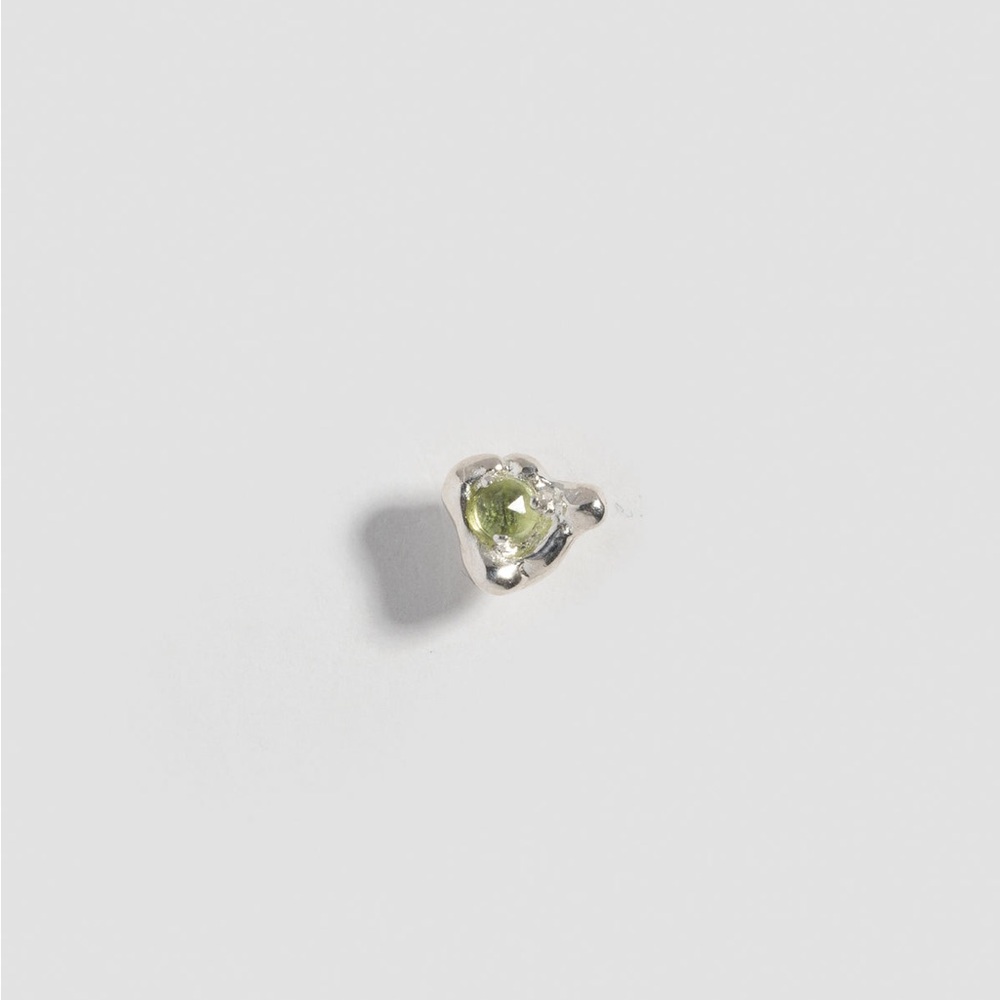 Faris - Tash- silver stud with peridot stone
